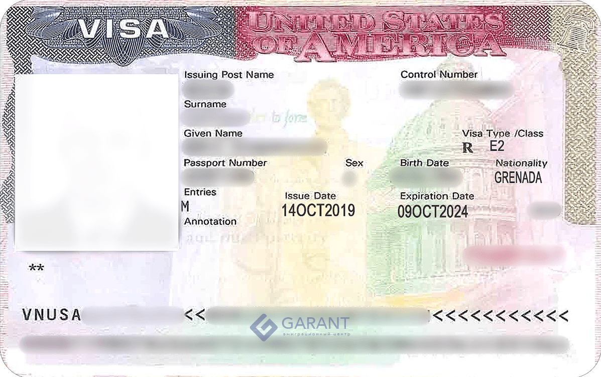 Visa E-2 to the USA